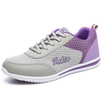MT Korean fashion sports shoes mesh breathable casual running shoes (purple)  