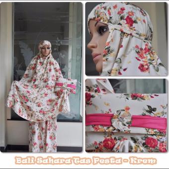 Mukena Bali Sahara Tas Pesta Krem  