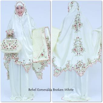 Mukena Glamor Behel Esmeralda Putih  