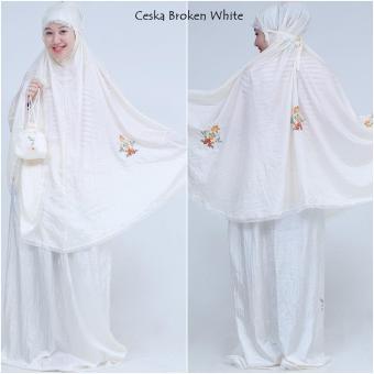 Mukena Parasit Ceska Cantik Broken White  