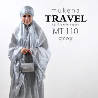Mukena Parasut Abutai Kornelia Travel GREY  