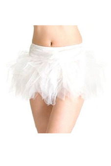 Multi-Layer Fancy Mini Tutu Corset Skirt (White) - Intl - intl  