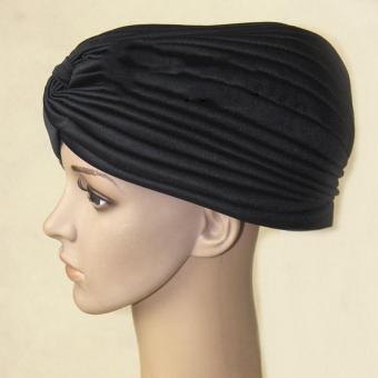 Muslim head baotou cap bath hats for men hip-hop cap Black - intl  