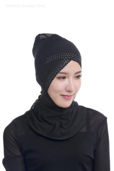 Muslim Headscarf  Muslim Lace Hijab Women Inner Cap (Black) - intl  