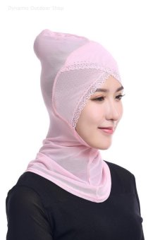 Muslim Headscarf  Muslim Lace Hijab Women Inner Cap (Pink) - intl  