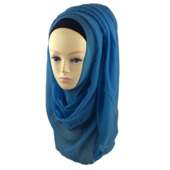 Muslim Islamic Hijab Voile Shawls Plain Scarf MSL001-3# - Intl (Intl)  