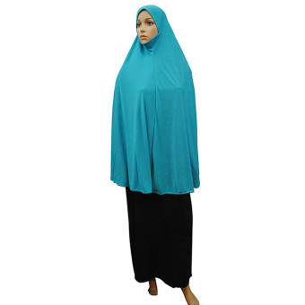 Muslim Islamic Long Shawls Hijab For Women A05 (lake blue) - intl  
