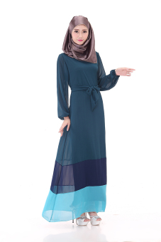 Muslim Women's Dress (Indigo) - Intl  