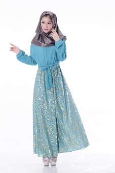 Muslim Women's Dress (Sky Blue) - Intl  