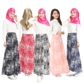 Muslim Women's Skirt Dress (White)  
