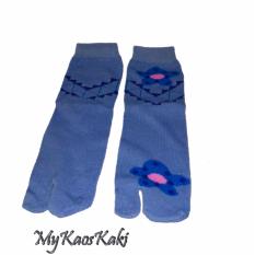 MyKaosKaki - Kaos Kaki Wanita Jempol Bermotif - Biru