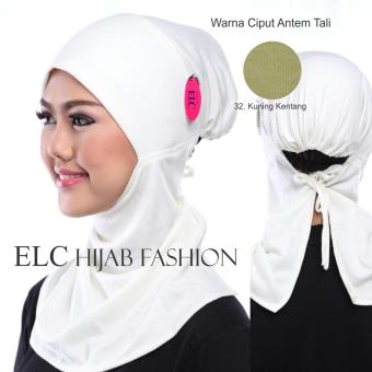 Mysha Hijab - Ciput Antem Tali - Kuning Kentang by ELC  