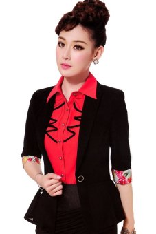 Nana Blanche Blazer Motif NBW-A933 - Black  