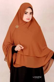 NATASHA KHIMAR by Uwais Hijab [coklat karamel]  