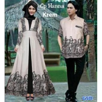 NCR-Couple Batik Murah Hanna Krem  