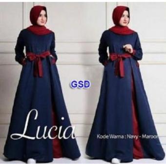 NCR-Gamis Syari Lucia Navy  