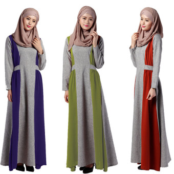 New Abaya Muslim Dress Turkish women clothing Islamic clothes Turkey Jilbabs and Abayas Robe Musulmane Pullover Dresses Vestidos(red) - intl  