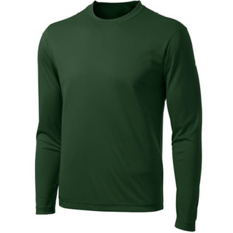 New Fashion Men's Simple Cotton T-shirt Printing Pocket Pattern Shirt Long Sleeve Solid color Green  