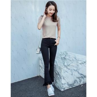 New Spring Summer Women Oversize Pants Tassels Fashion Loose Hanging Trousers Sexy Wide Leg Pants Casual Harem Pants - intl  