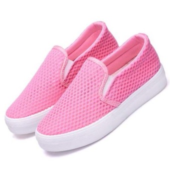 New Summer Spring Shoes Breathable Sneaker Fashion Causal women Flat shoes (Pink) - Intl - intl  
