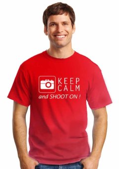 Oceanseven Photography Keep Calm Shoot On - Red  