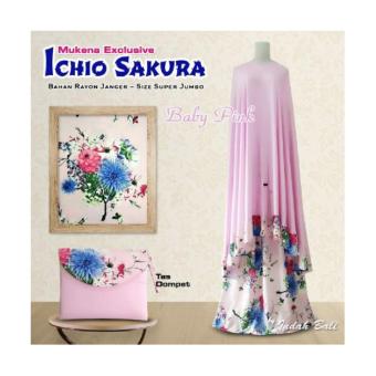 Octacon - Mukena Bali Ichio Sakura Jumbo [ Baby Pink ]  