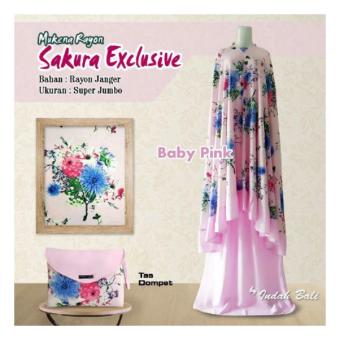Octacon - Mukena Bali Sakura Exclusive Jumbo [ Baby Pink ]  