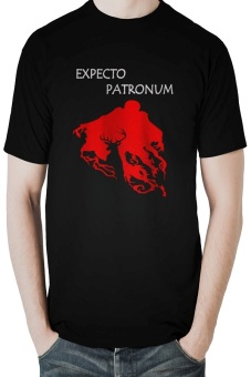 Ogah Drop T-Shirt Expecto Patronum - Hitam  