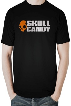 Ogah Drop T-Shirt Skull Candy - Hitam  