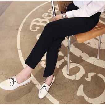 OL Business Women Ladies Cropped Pant Ankle-Length Female Straight Suit Pant Trousers(Black,Full Length) - intl  