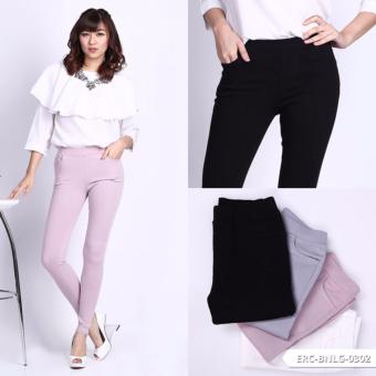 Omah Fesyen Aozora Plain Comfy Legging - Pink  