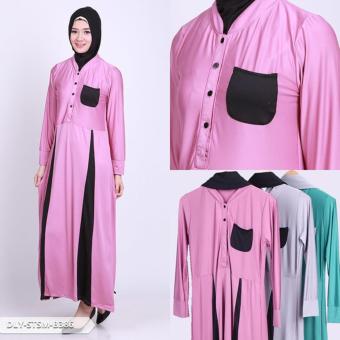 Omah Fesyen Bejydes Two Tone Flare Muslim Set - Dusty Pink  