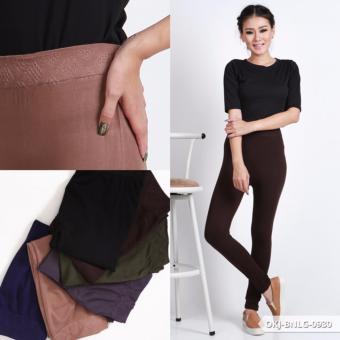 Omah Fesyen Thorista Plain Casual Legging - Brown  