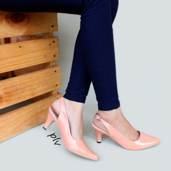 Own Works Sepatu Pantofel Wanita Heels Slingback PVD - Salem  