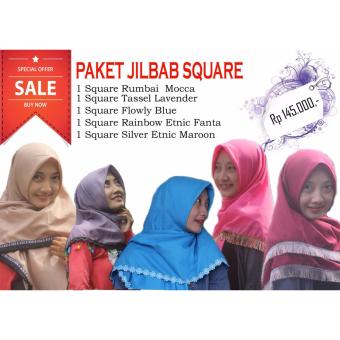 Paket Jilbab Square Best Seller  