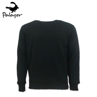 Palager Brand New Fashion Men Casual Long Sleeve Black Blue Cotton +polyester Man Sweatshirts Autumn Winter Black W1007 - intl  