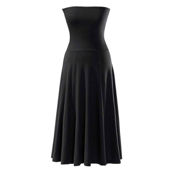 PAligth Women's Sexy Strapless Beach Dress (black) (Intl)  
