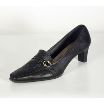 Pantofel Heels - Genuine Leather Black  