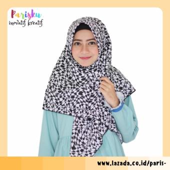 parisku hijab jilbab monochrome abstrak  