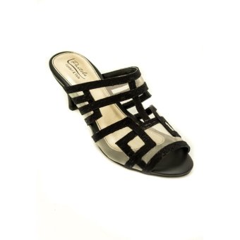 PASTELE - Felisa Black Sandal Heels  