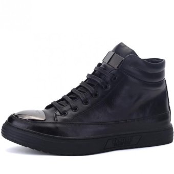 PATHFINDER Fashion Casual Hight Cut Lace Up Shoes?Black? - intl  