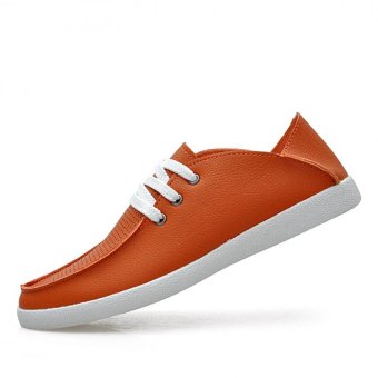 PATHFINDER Men's Fashion Casual Breathable Loafers?Orange? - intl  