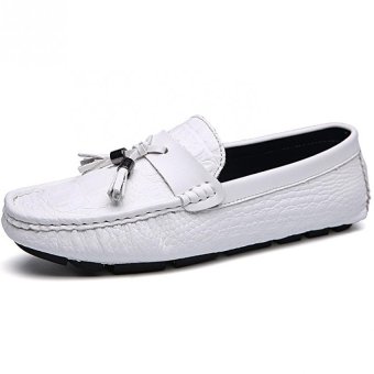 PATHFINDER Men's Fashion Casual Soft Slip On Loafers?White? - intl  