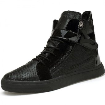 PATHFINDER Men's Hight Cut Sneakers Shoes (Black)  