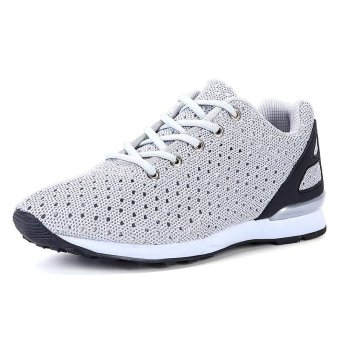 Pattrily Summer net cloth hollow fabric Casual Sneakers(grey) - intl  