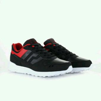 Piero Sepatu Uno Jogger Infinity - BlackRedWhite  