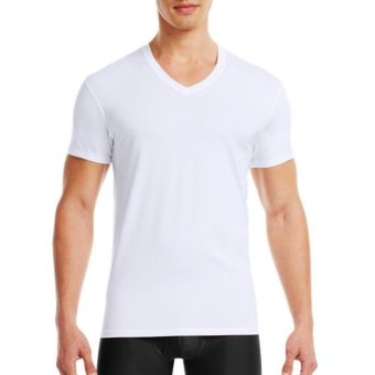 Pierre Uno - Kaos Dalam Pria V-Neck Shirt - Putih - 1 Pcs  