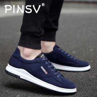 PINSV Men Fashion Casual Sneakers Skate Shoes - Blue - intl  