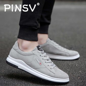 PINSV Men Fashion Casual Sneakers Skate Shoes - Grey - intl  