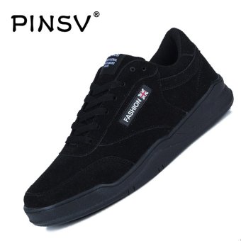 PINSV Men's Casual Skate Shoes Fashion Sneakers (Black) - intl  